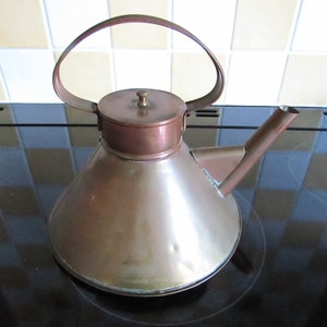 Kettle Antique Copper Brass - Flat Bottom Kettle