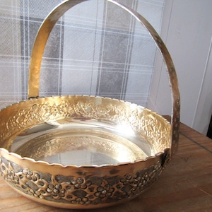 Silver Plated Dish - Stunning - Folding Handle - English Made