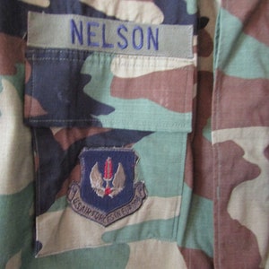 Combat Jacket - US Air Force Combat Jacket - XL Long - Europe - Nelson - Camouflage -86 Maintenance Squadron