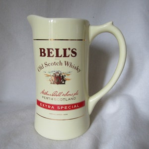 Large BELLS Whisky - Water Jug - wade Porcelain - Scotch Whisky - Perth Scotland