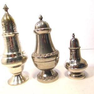 Oliera placcata in argento - Sale e pepe in argento inglese