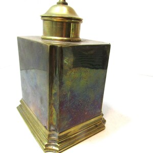 Antique Brass Georgian tobacco box - Tea Caddy - Storage pot