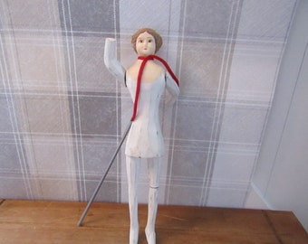 Rare Victorian Puppet Figure - Wooden Figure - Antique or Vintage - Italian Rod Puppet