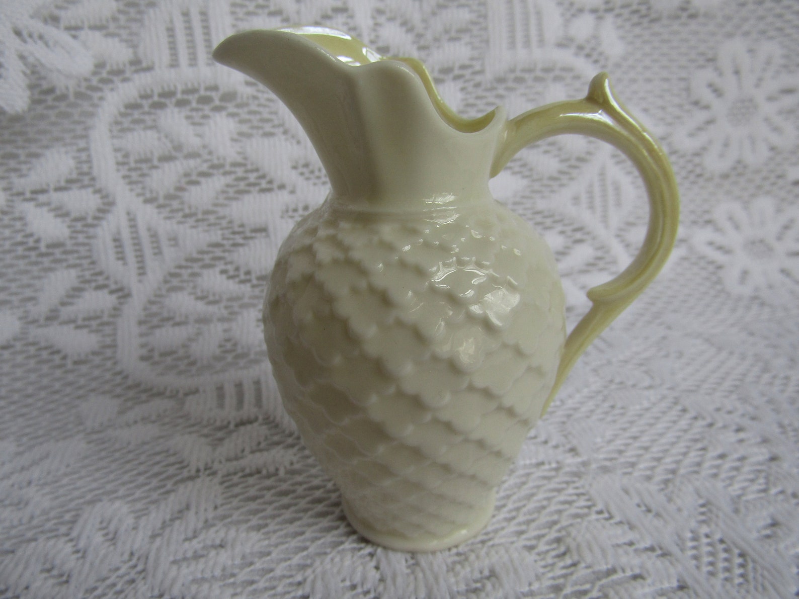 Belleek Rathmore Small Jug / Pitcher Yellow Luster 6th | Etsy