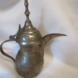 Indian Dallah - Antique Dallah Coffee Pot -Vintage Coffee Pot