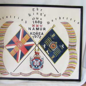 Obra de arte de los Kings Own Scottish Borderers de KOSB: Historia del ejército británico hecha a mano