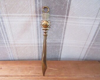 Letter Opener - Scottish thistle - Vintage Letter opener - Brass Opener