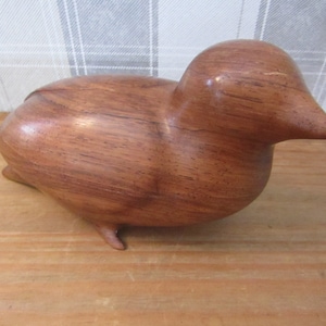 Treen Wooden Bird - Vintage Bird- Wooden Figure