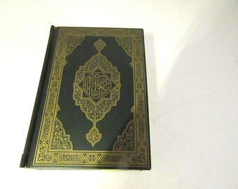 Hard Plastic Clock - resembles Holy Quran - Arabic Clock - Islamic caligraphy - Arabic Numerals - Mosque Azan Alarm Clock