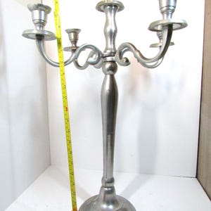 Huge Chrome Centrepiece - Candleabra 5 candles - Vintage