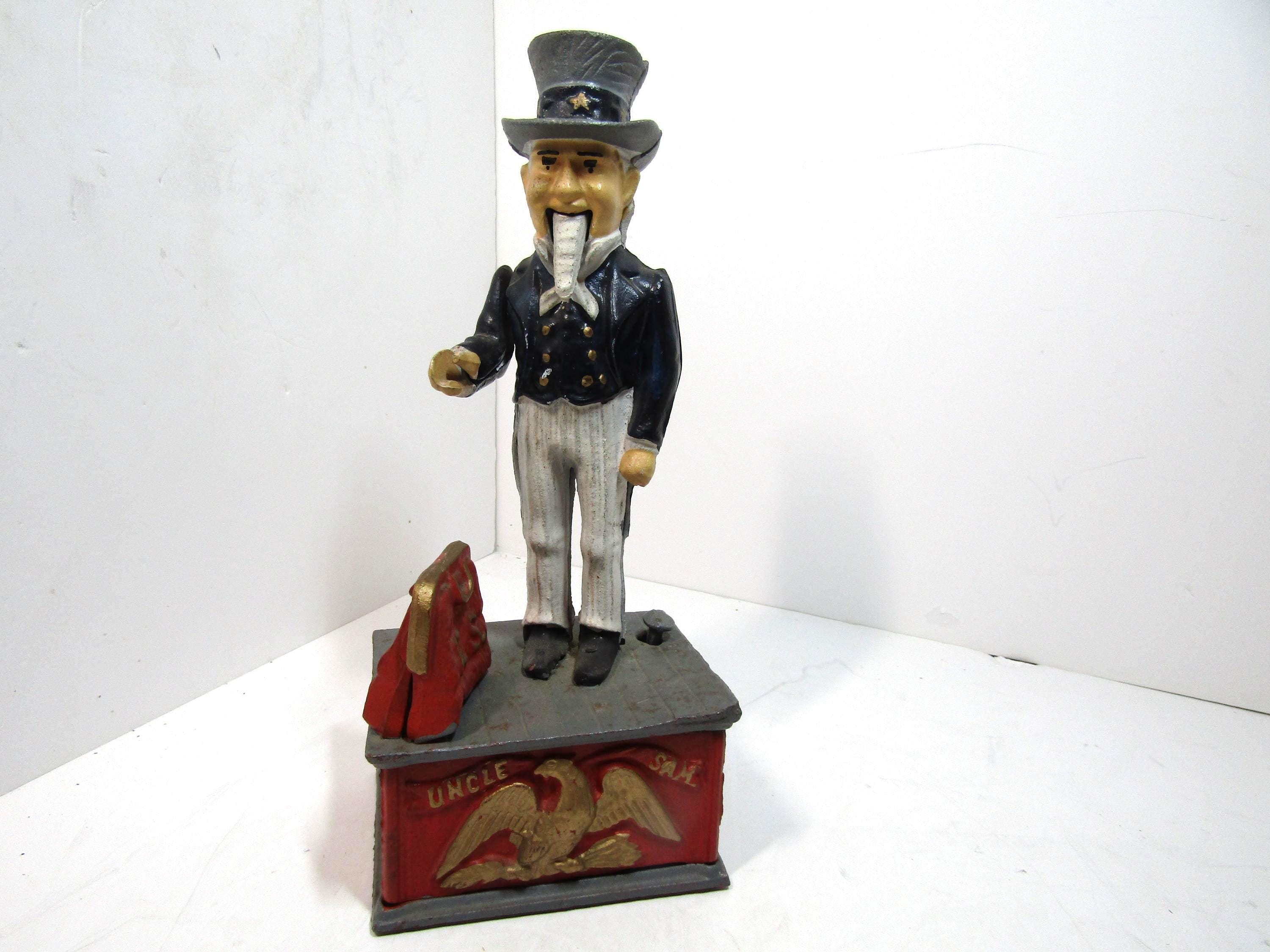 Uncle Sam Cast Iron Bank - Etsy