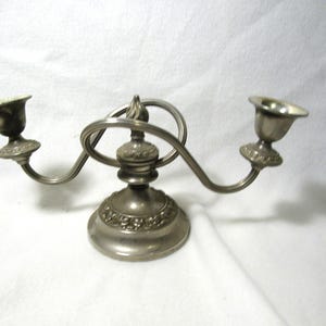 Silver Plated Candelabra - Vintage - Candle Holder