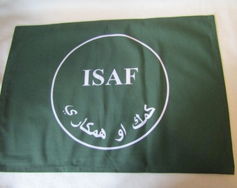 Flâmula - ISAF Flâmula unilateral - Força Internacional de Assistência à Segurança - Afghanisan - Oriente Médio