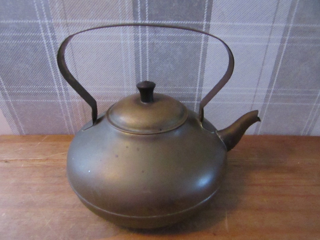 Kettle - Vintage Copper Brass Kettle - Old Dutch Kettle - Kitchen ...