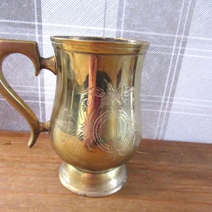 Caneca de latão - caneca de cerveja - caneca para beber - caneca ornamental
