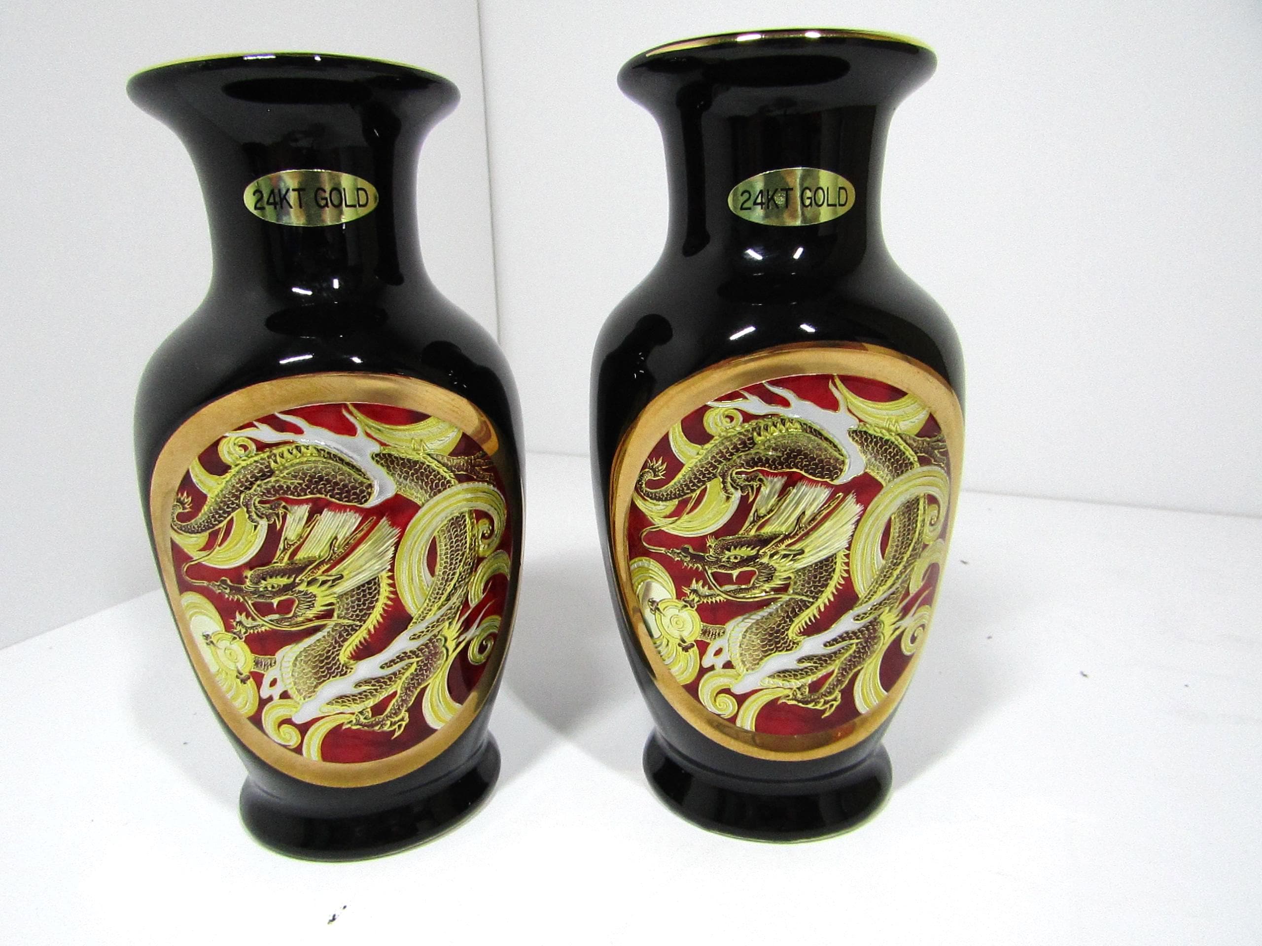 Chokin Art 24kt Gold Vase - Etsy