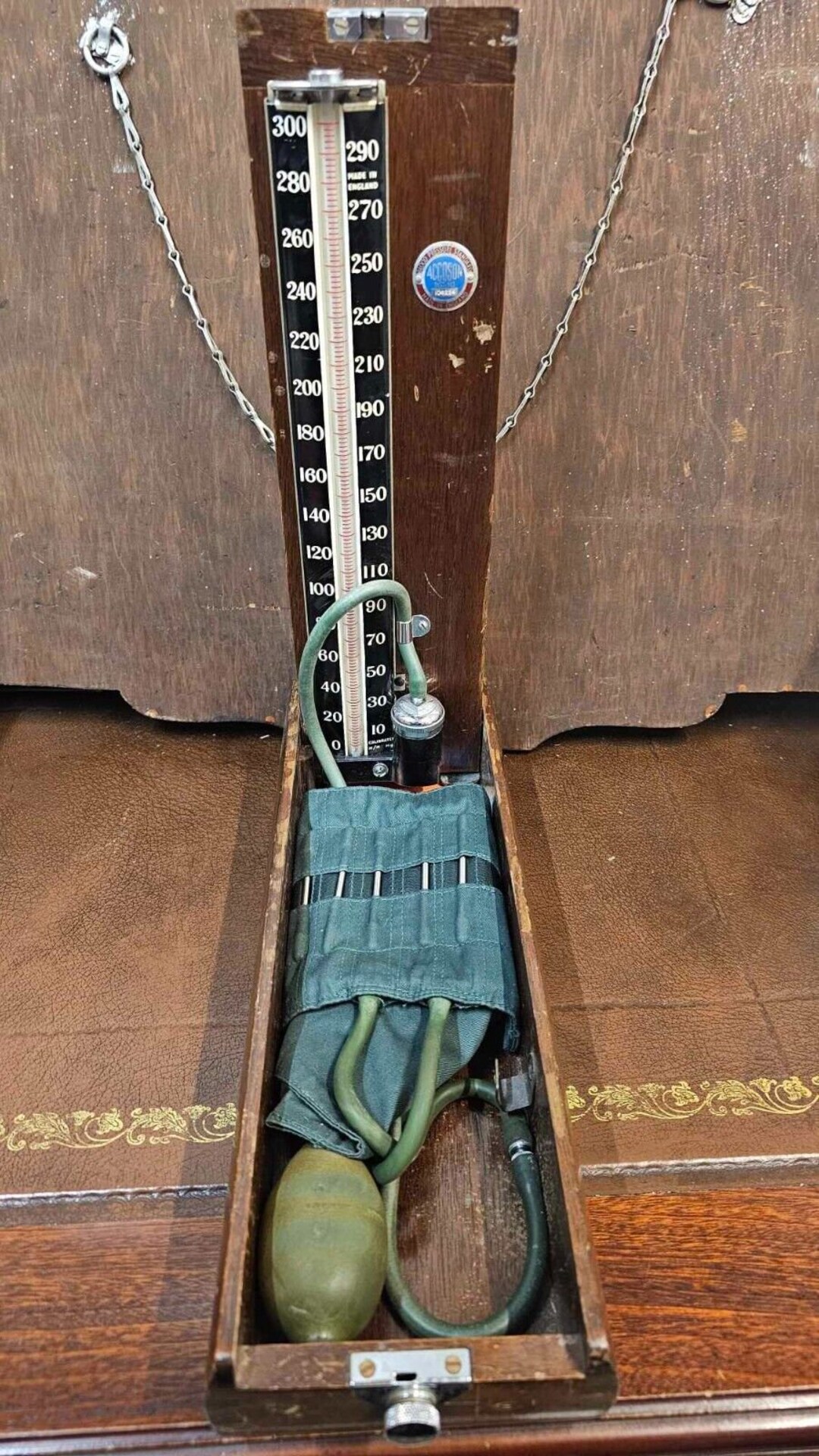 Antique Blood Pressure Machine Vintage Accoson Sphygmomanometer blood