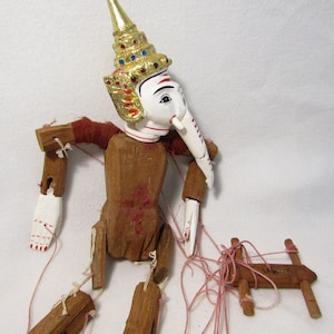 Ganesh Puppet - Indonesian Puppet - Nepalese - Indonesian - Hindu religion - Elephant puppet