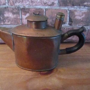 Antique Copper Pot - Unique  Very Unusual  copper pot - two layers - primitive Vacuum