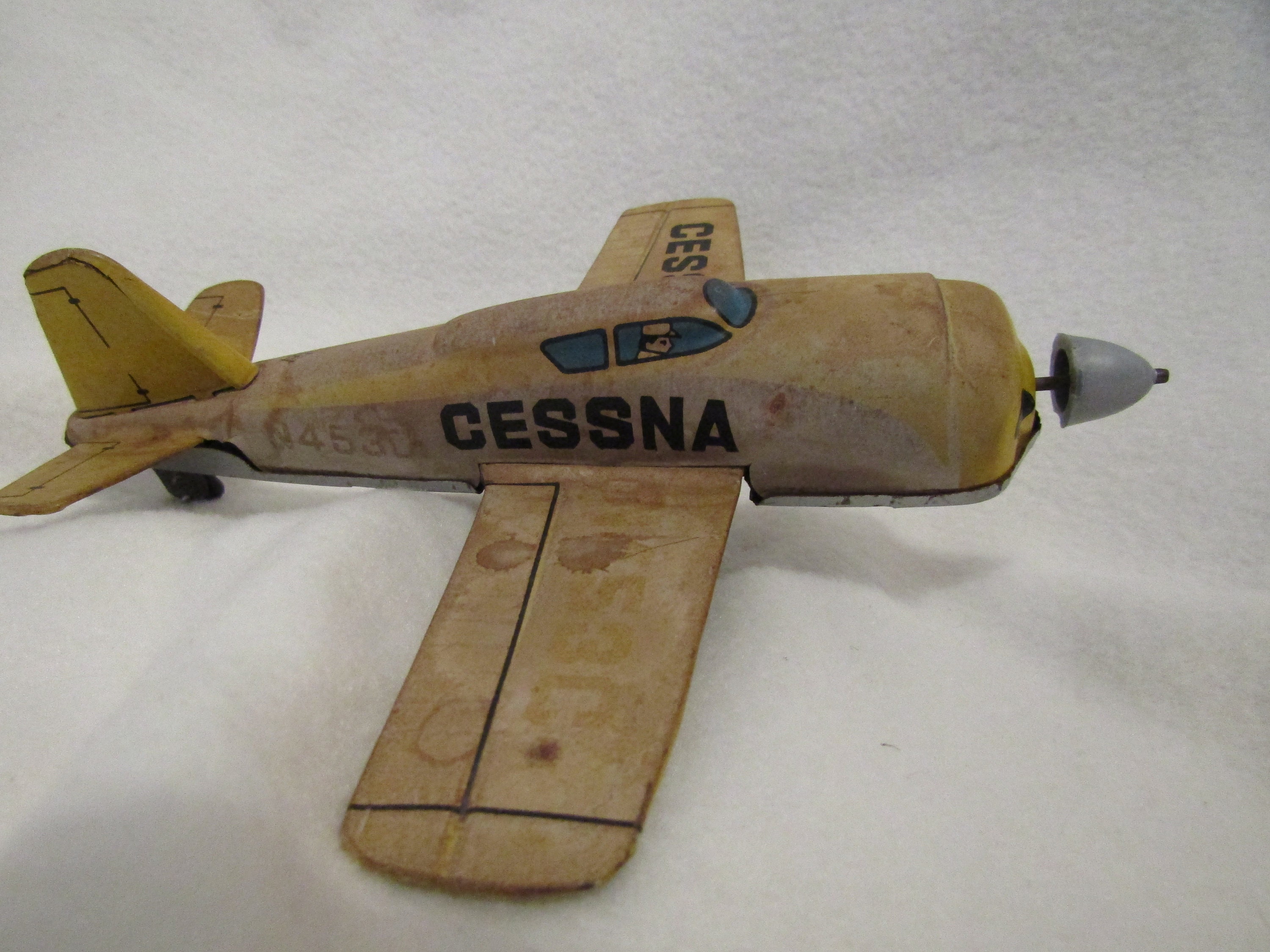 Tin Toy Vintage 1960s Japan Tin Friction Toy Cessna Airplane Patrol Etsy
