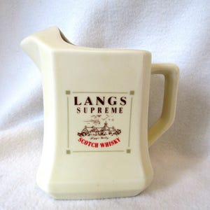 Scotch Whisky Water Jug - Unique Langs Whisky - Scotland