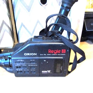 Caméscope vintage Orion Regie PAL 8 mm - Caméscope des années 80/90, non testé