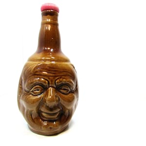 Flacon de whisky écossais - vintage Rutherford & Co - Carafe en grès