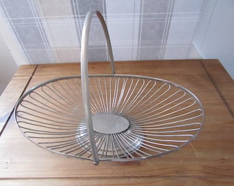 Fruit Basket - Silver Plated - Vintage