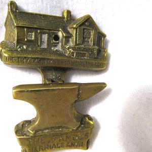 Door Knocker - Gretna Green Brass Door Knocker- Vintage door knocker - Scotland