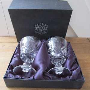 Stuart Crystal Glasses - Port of HULL - Inauguration of River Terminal  1993 - Glass Crystal