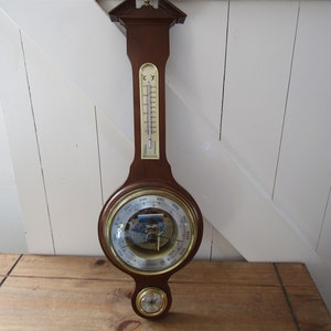 Howard Miller Catalina Thermometer Barometer Hygrometer Aged