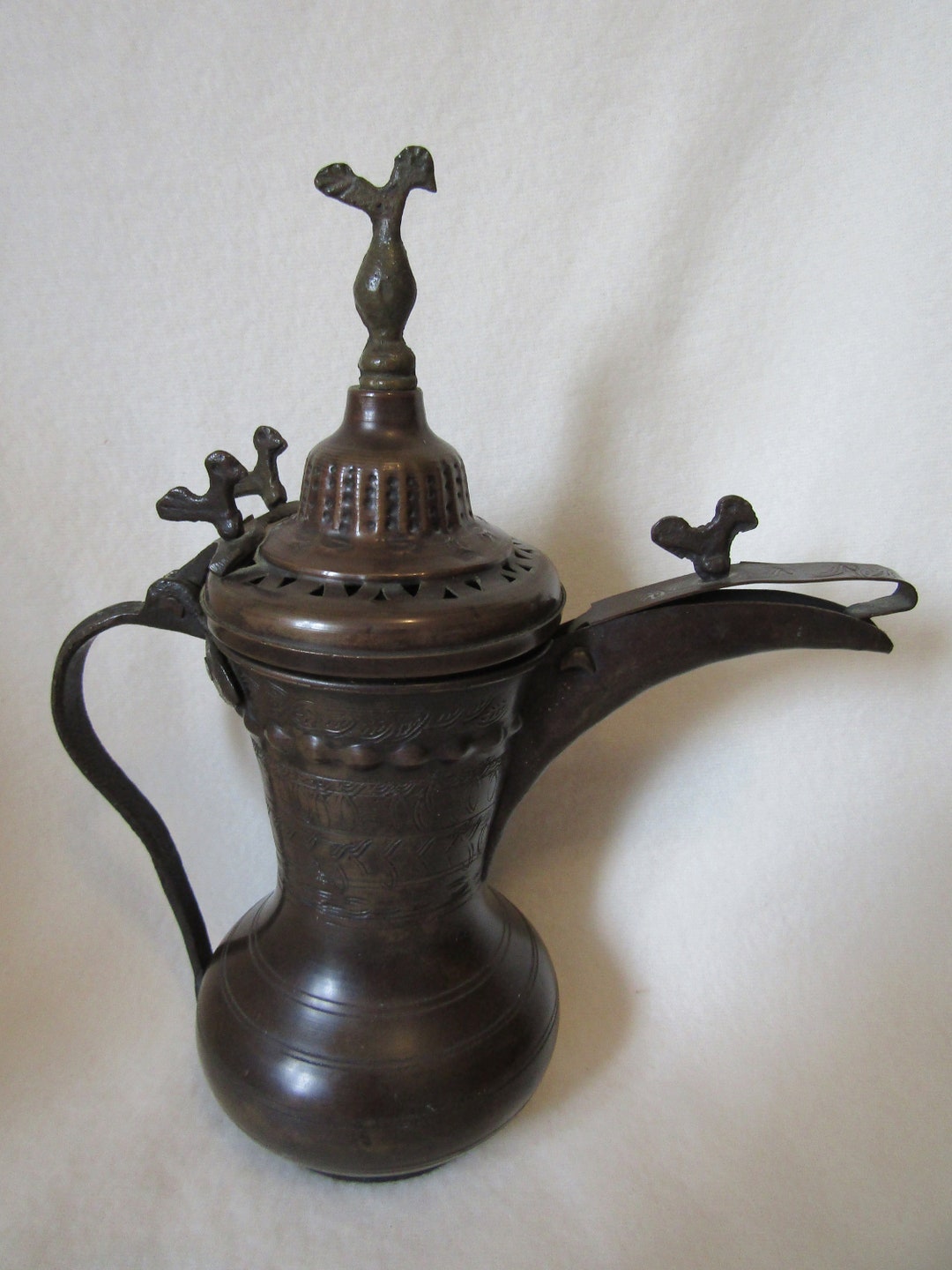 Unique Dallah Antique Arabic Coffee Pot Nazareth Etsy