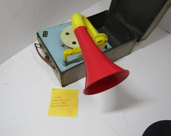 Vintage Chad Valley - Grammofono per bambini - Giradischi - Meccanismo a carica manuale 1950 Giocattolo