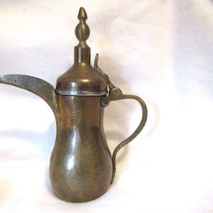 Antique Dallah Coffee Pot - Middle Eastern - brass
