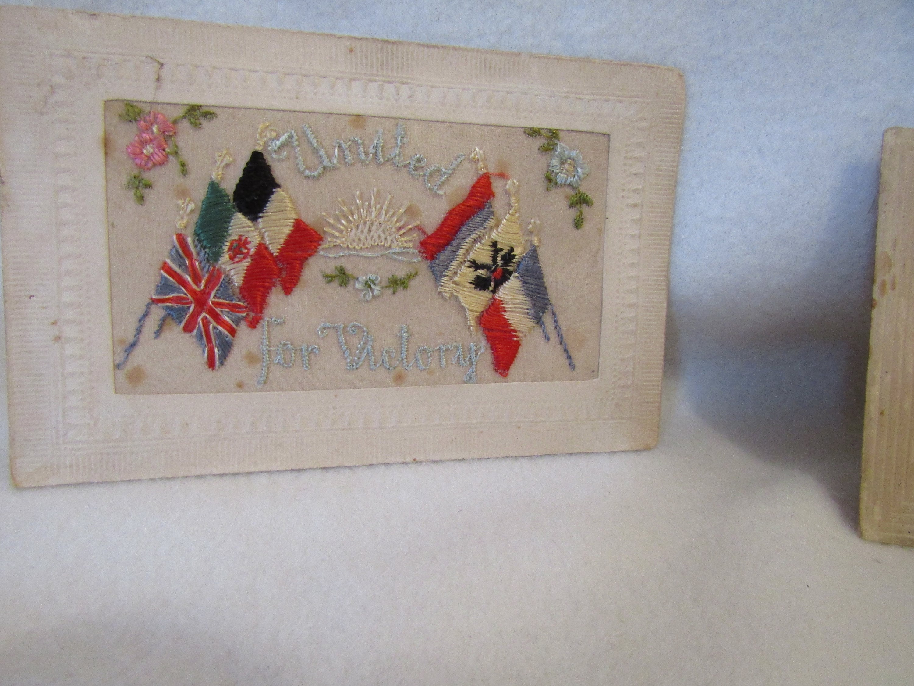 ★１９１８年＊アメリカ軍＊ヨーロッパ・西部戦線＊フランス刺繍入り絵葉書（実物） il_fullxfull.5940172949_p6lv.jpg