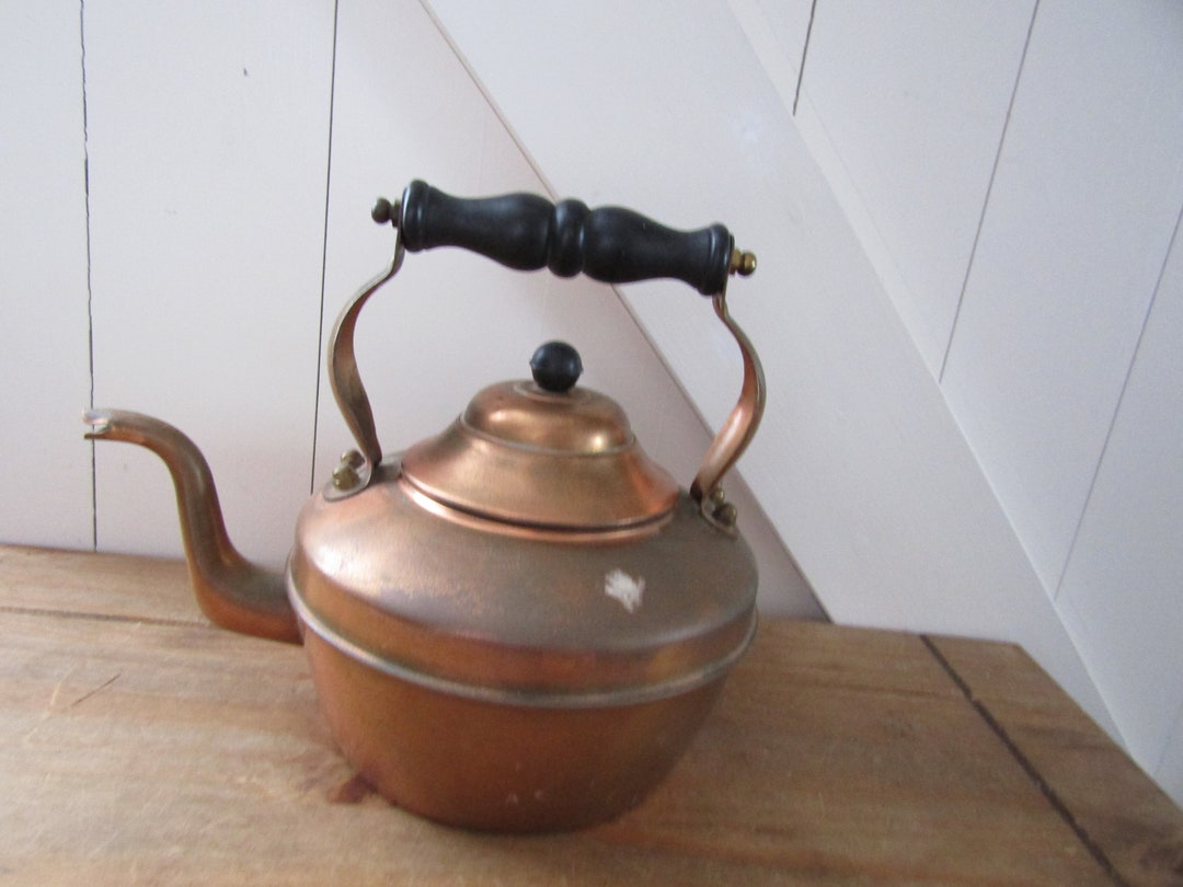 Copper Kettle Vintage Kettle English Copper Kettle Etsy