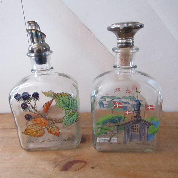 Rare Danish Decanters - Holmegaard - Denmark Unique Bottles