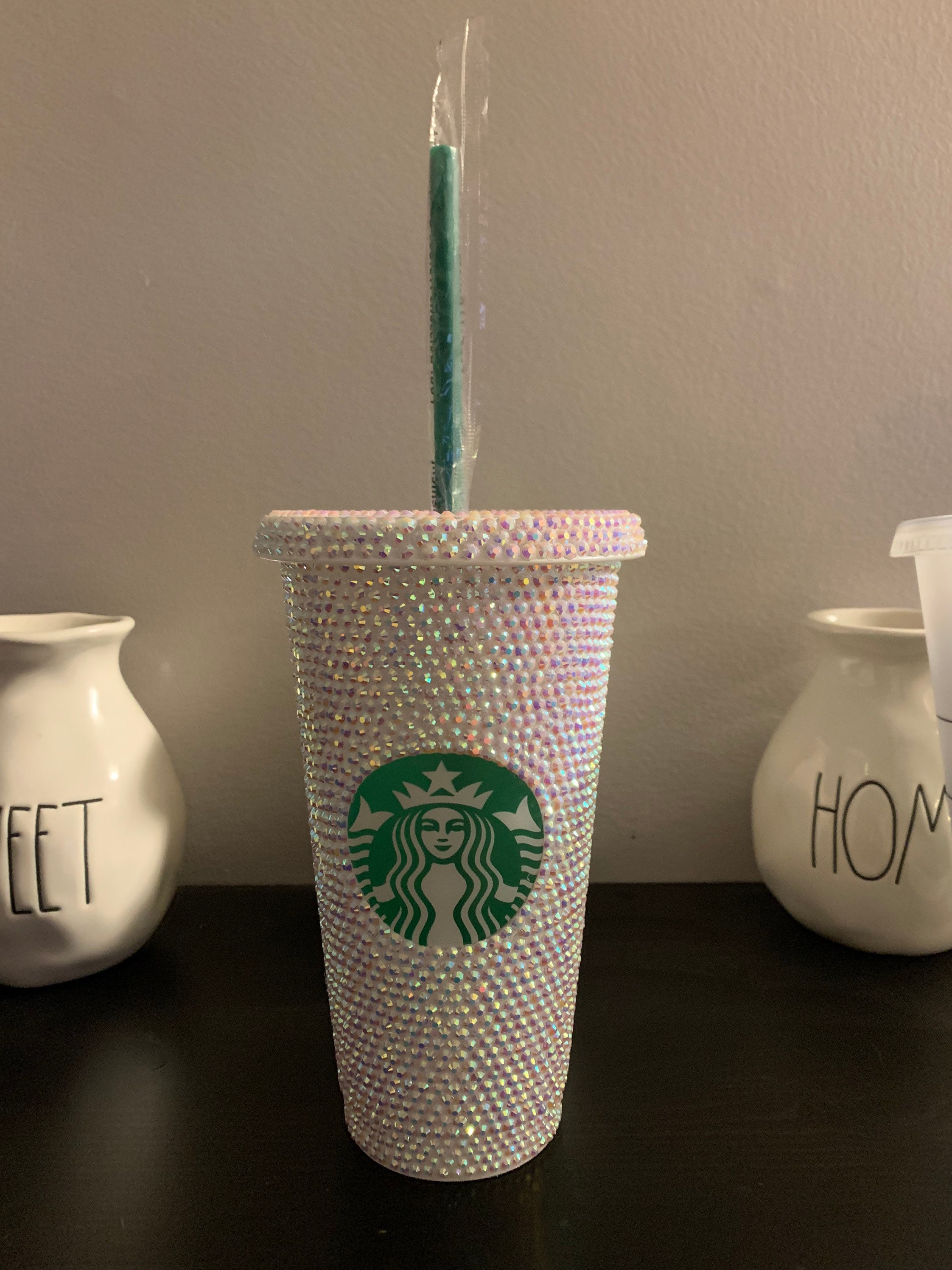 Full Rhinestones Starbucks cup / Drip Rhinestones tumbler / Etsy