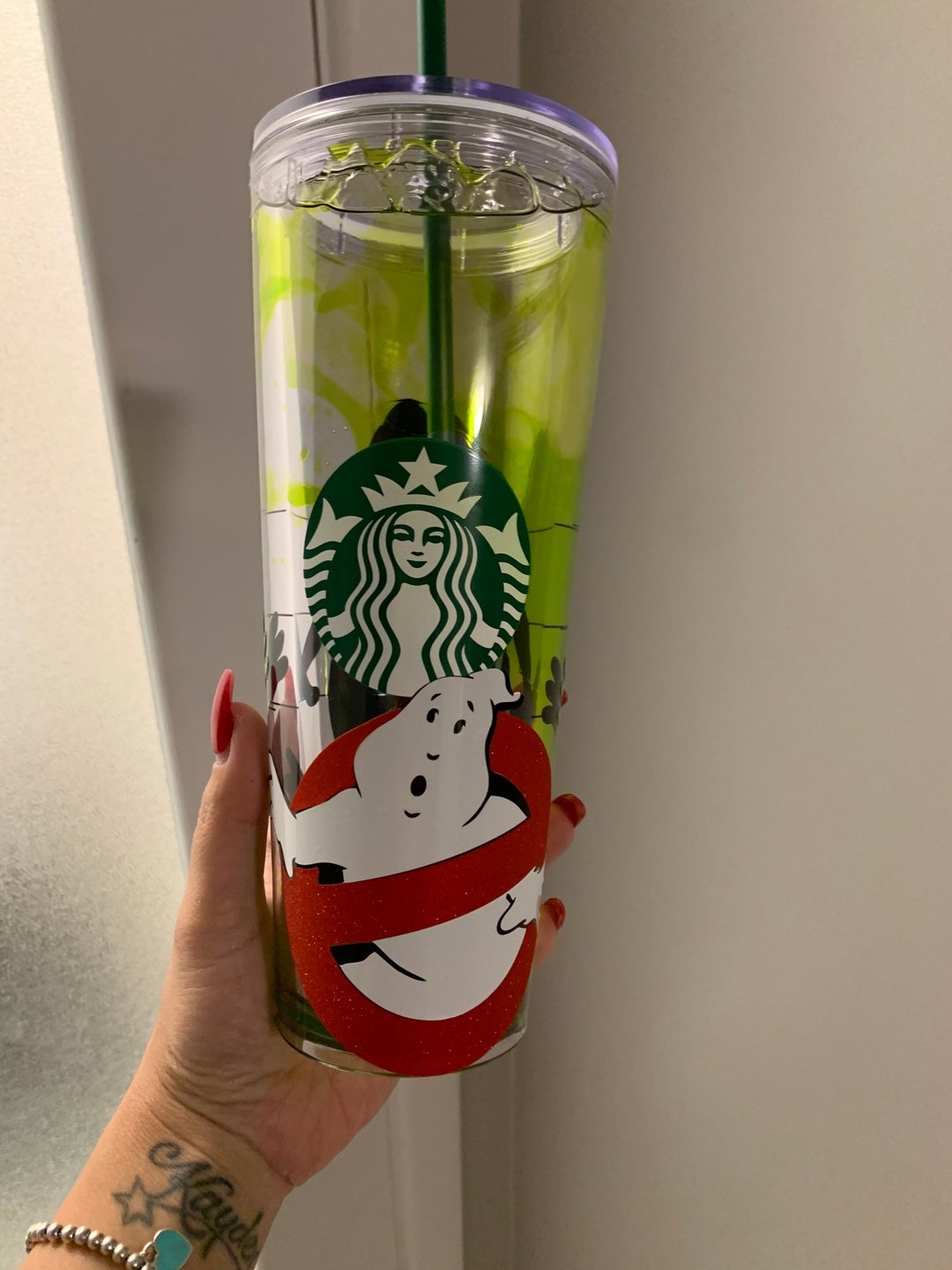 Lava Lamp Tumbler / Starbucks Snow Globe Tumbler / Ghostbuster Inspired
