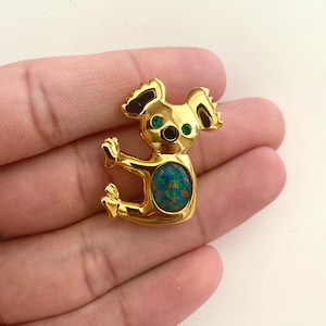 CLEARANCE Koala Brooches with Opal centre