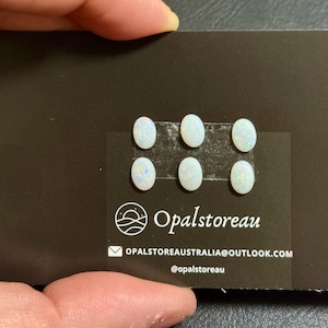 7x5 White/Crystal Solid Opal