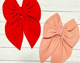Sailor Hair Bow, Hair Bow, Boutique Hair Bow, Bullet Fabric