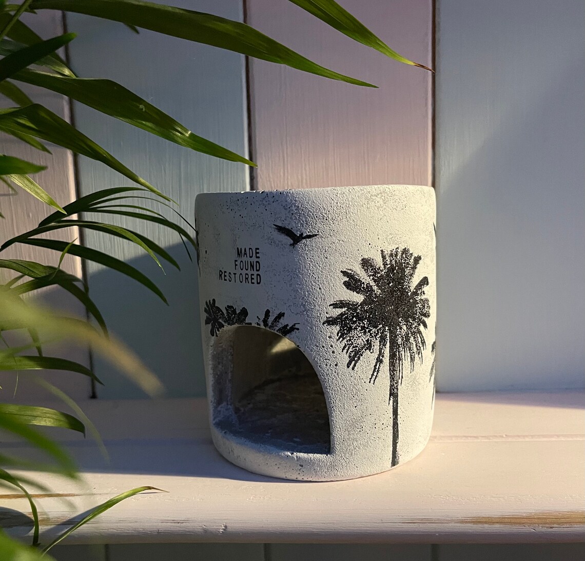 Handmade Heavy Concrete Wax Warmer Handprinted Removable Etsy UK