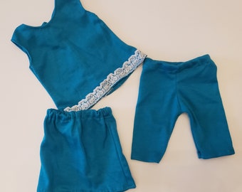 Turquoise Summer Set for 18 inch Doll