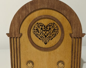 Antique Radio Laser Cut File (Digital Files Only)
