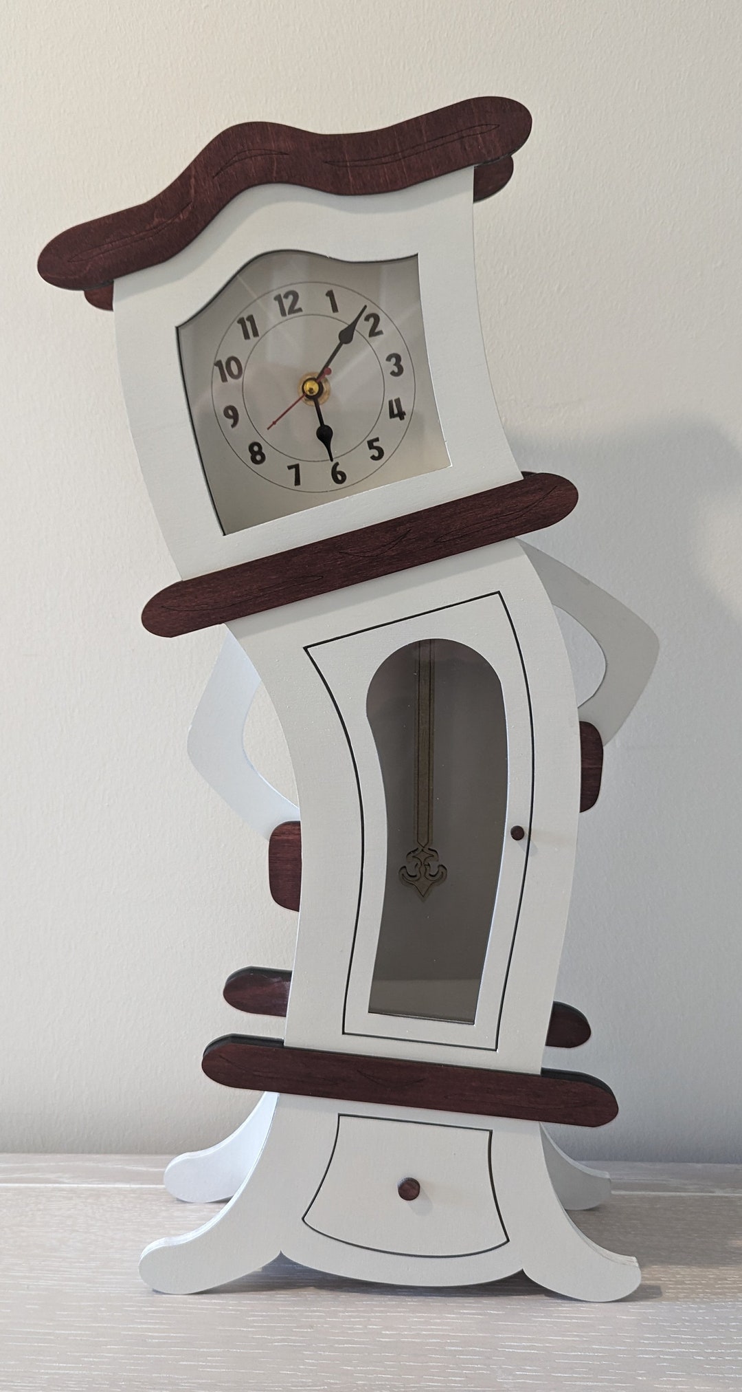 Tilting Tabletop Grandfather Clock Etsy
