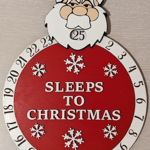 Sleeps To Christmas Calendar