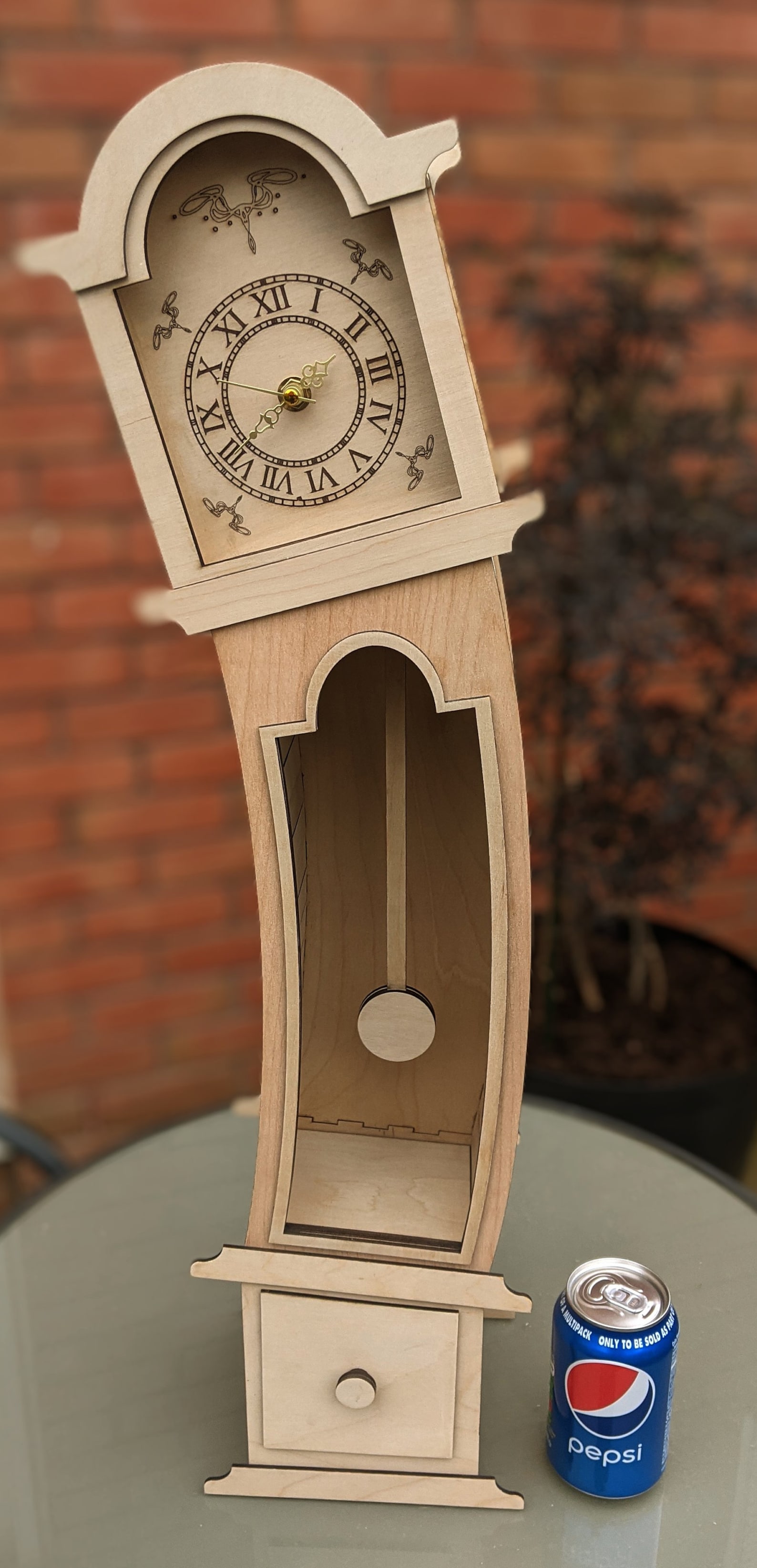 Tilting Grandfather Clock Etsy