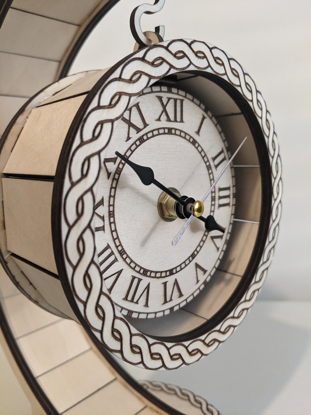 Hanging Desk Clock Digital File Etsy