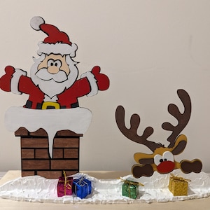 Santa e Rudolf Chimney (Arquivos Digitais)